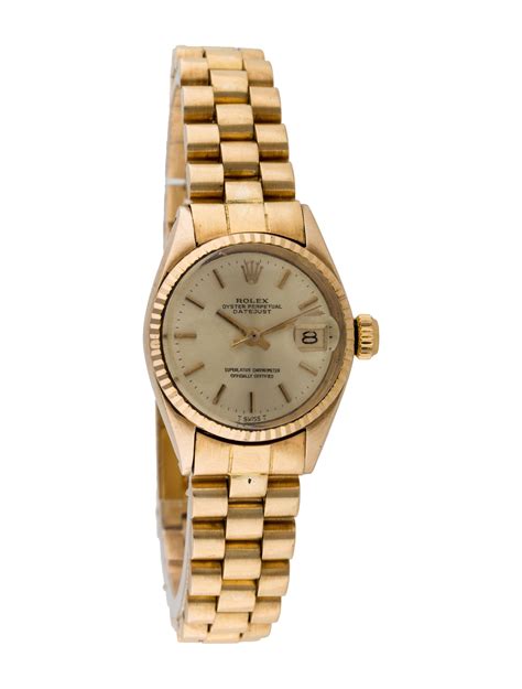 rolex en or femme|classic Rolex women's watch.